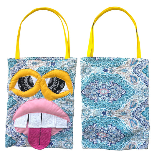 Blue Paisley Monster Bag 1/1 (24.5in x 18in)