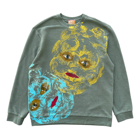 Plastered Faces 1/1 Long Sleeve (Green Size L)