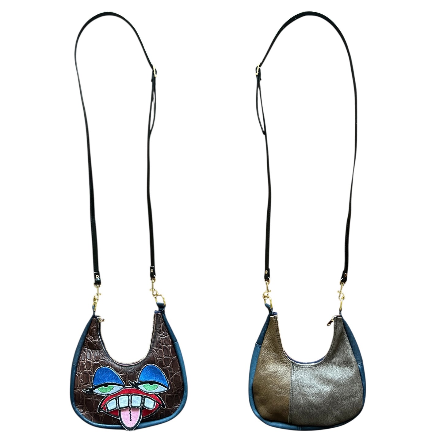 Blue Eyeshadow Attitude Crossbody Monster Purse 1/1