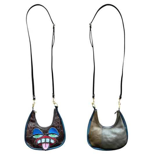 Blue Eyeshadow Attitude Crossbody Monster Purse 1/1