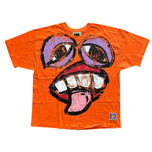 Monster Face 1/1 Orange Tee (Size XL)