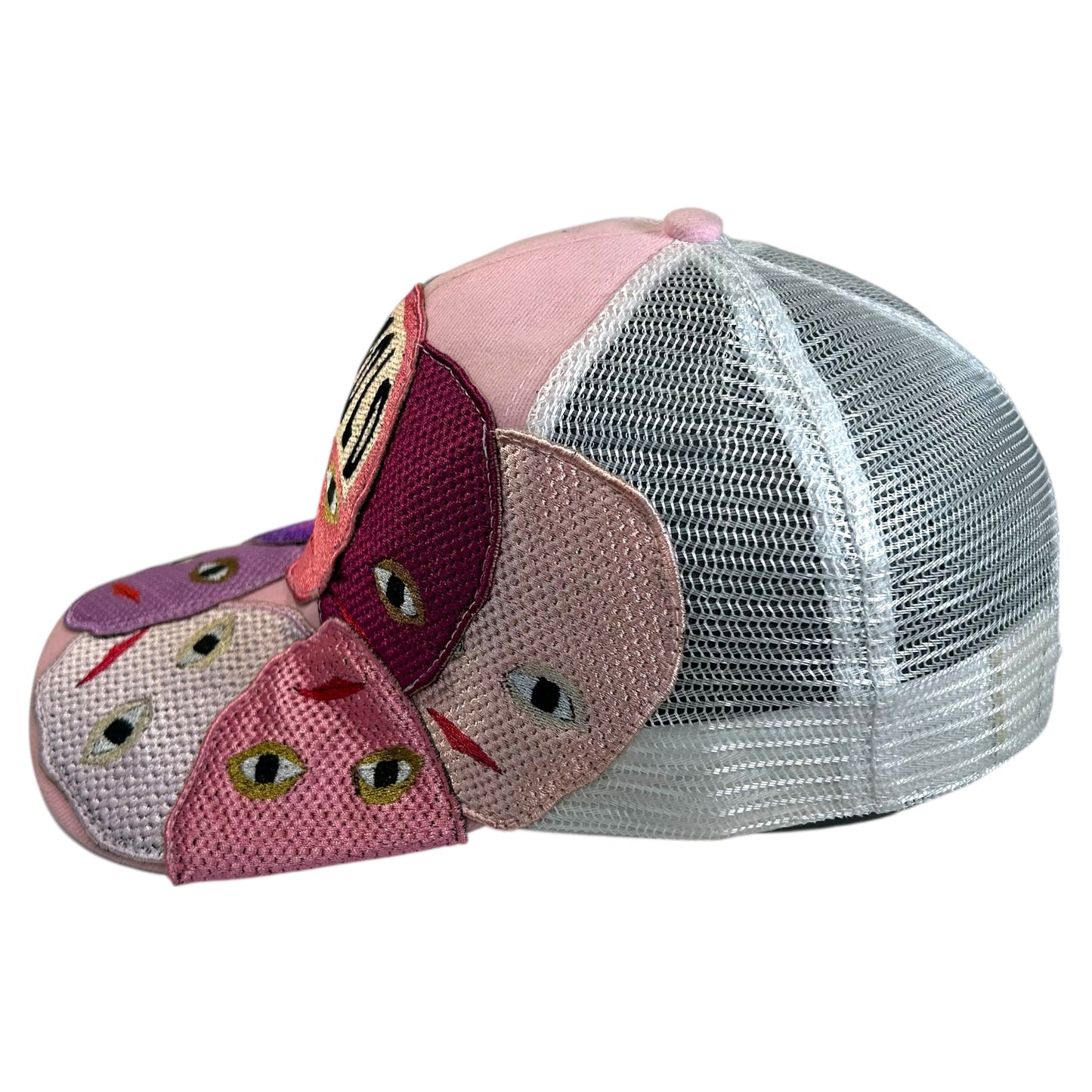 Plastered Faces Pink Trucker Hat 1/1