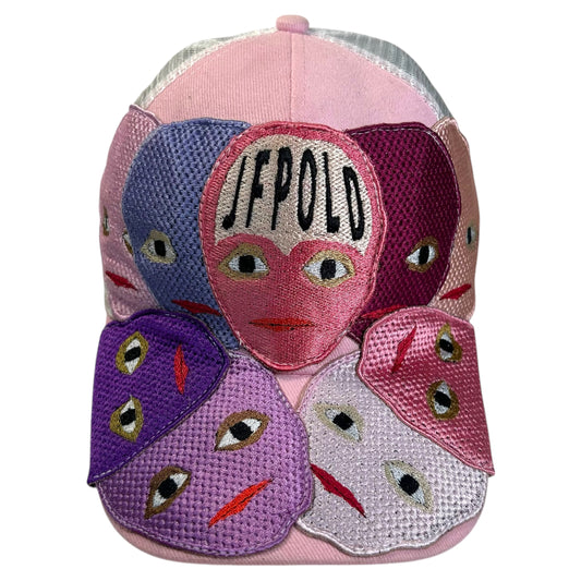 Plastered Faces Pink Trucker Hat 1/1
