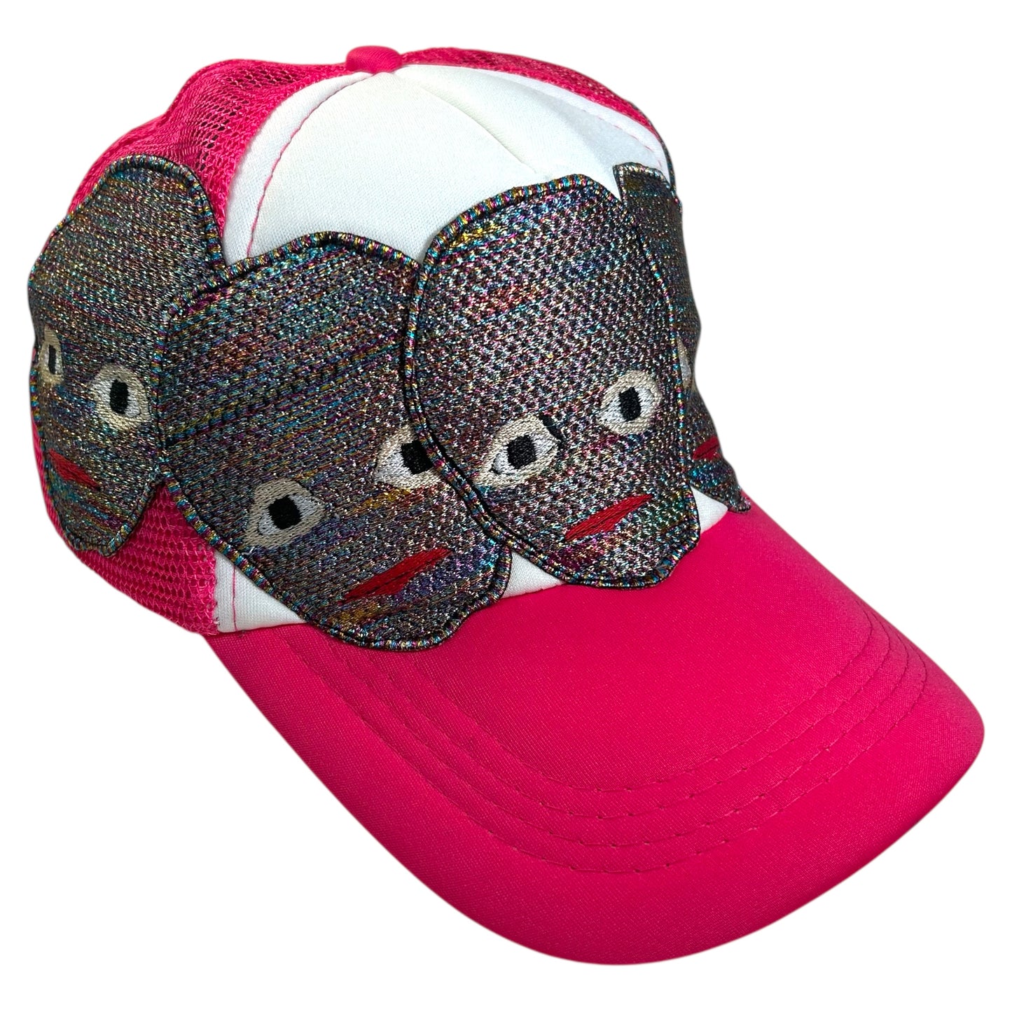 Plastered Faces Pink Trucker Hat 1/1