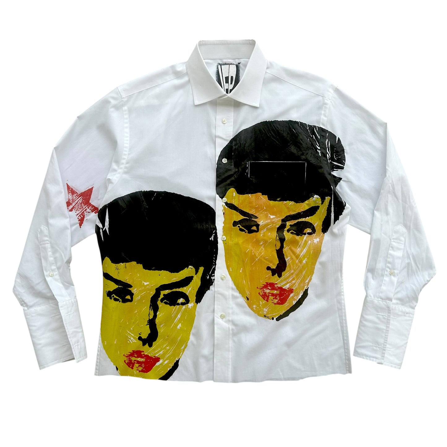 1/1 Womanly Beauty Button Up Cropped (Size L)