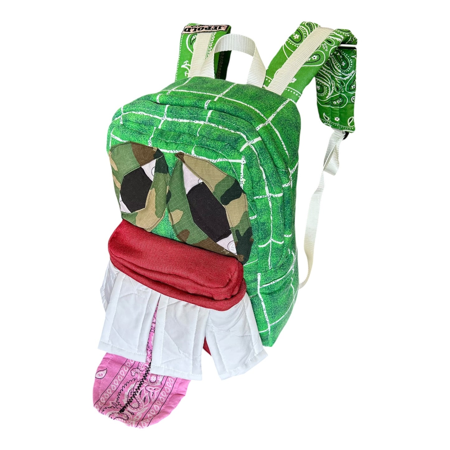 Monster backpack Plaid Army 1/1