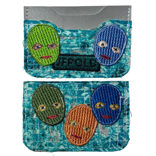 Plastered Faces 1/1 Light Blue 3MM Cardholder