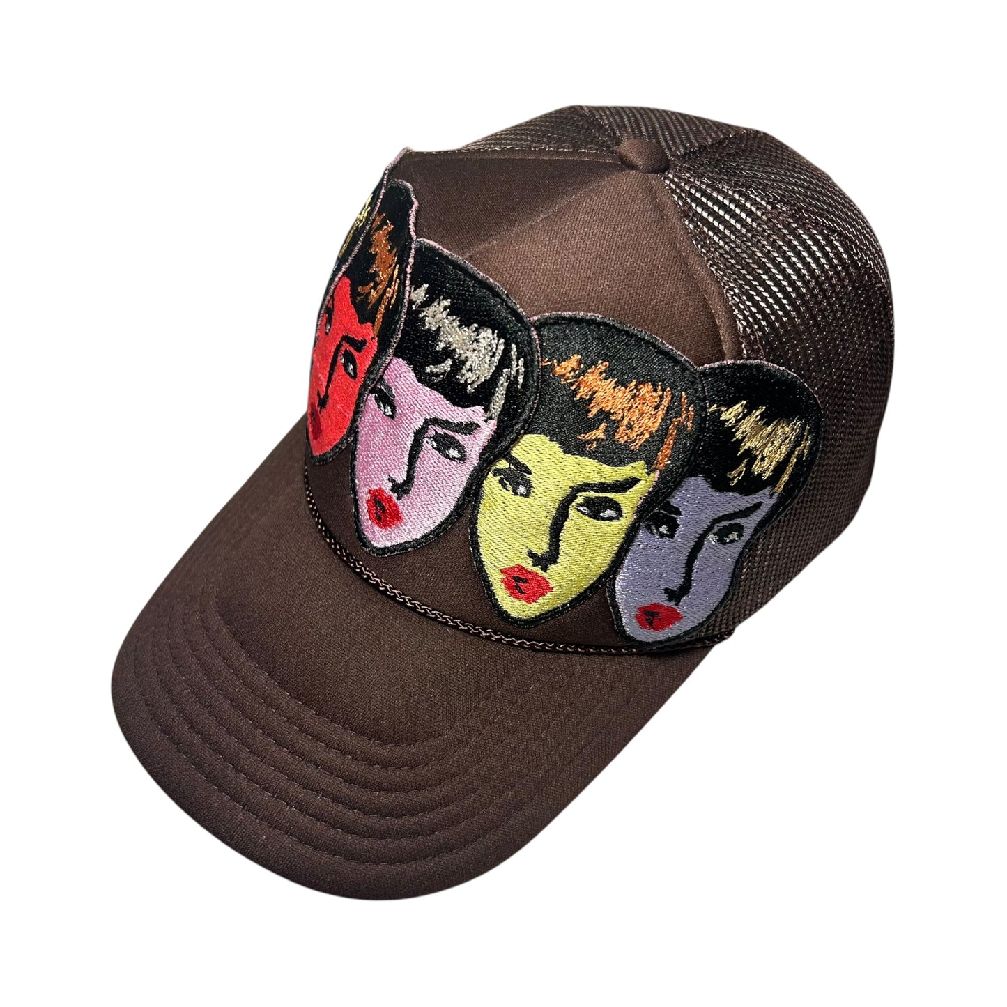 Womanly Beauty Trucker Hat Brown/ RGB 1/1