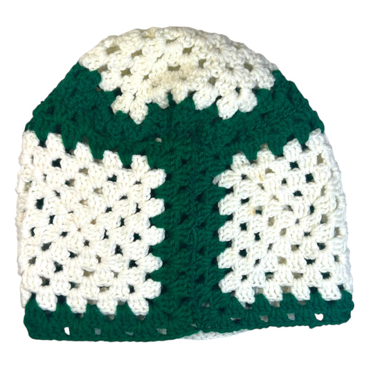 Plastered Faces Handmade Knitted Beanie (Earth Tone Faces) 1/1