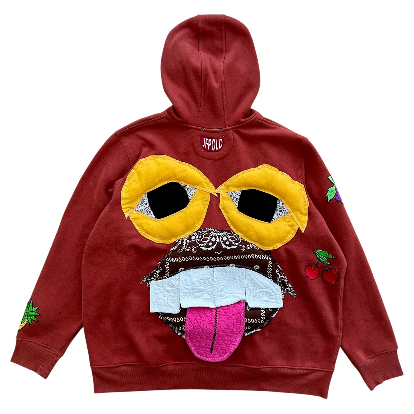 Monster Face Red Hoodie 1/1 (Size XL)