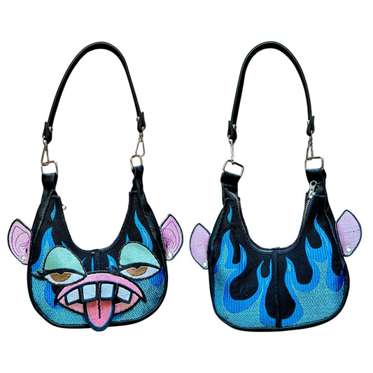 Flaming Blue Goblin Purse 1/1