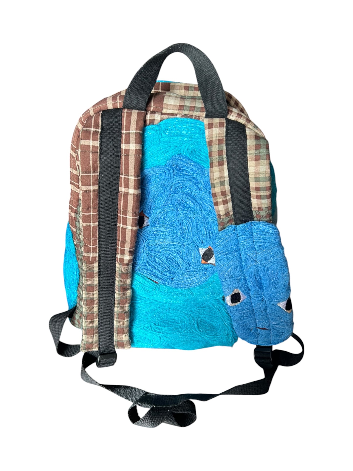 Plastered Faces Backpack Blue 1/1