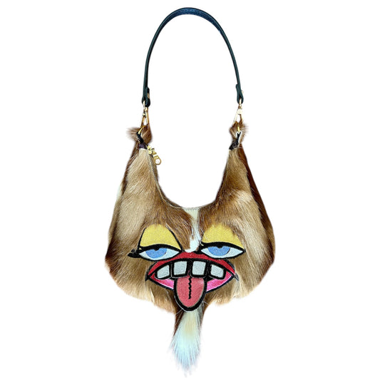 Yellow eyeshadow fur Monster Purse 1/1