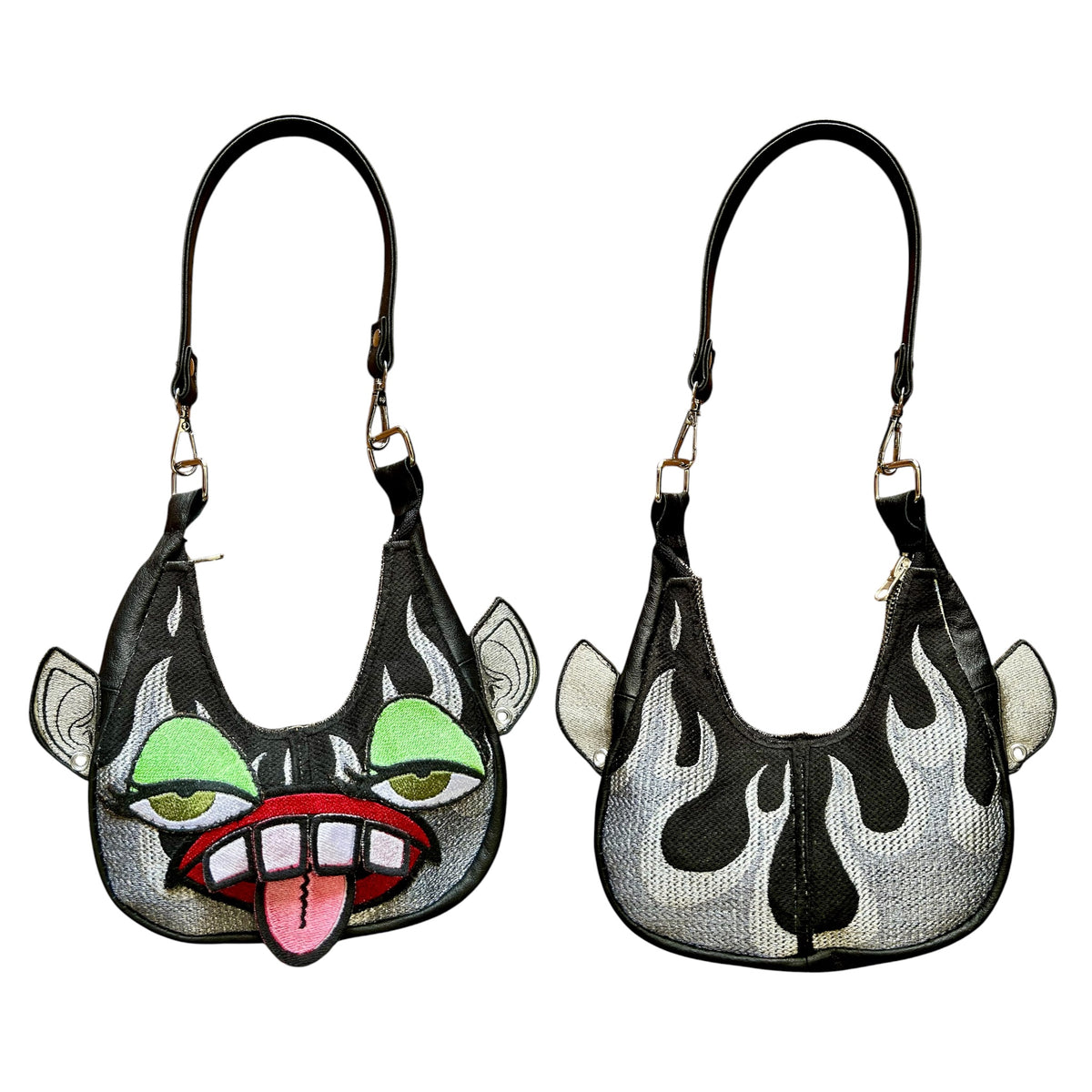 Flaming Silver Goblin Purse 1/1