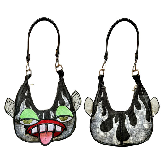Flaming Silver Goblin Purse 1/1