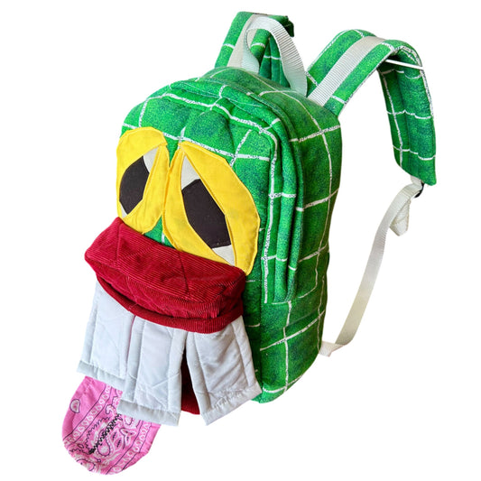 Monster backpack Green Plaid 1/1
