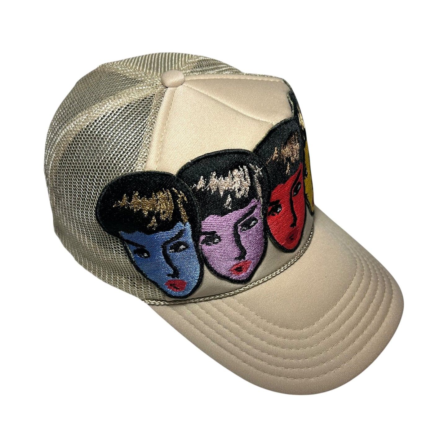 Womanly Beauty Trucker Hat Beige/ RGB 1/1