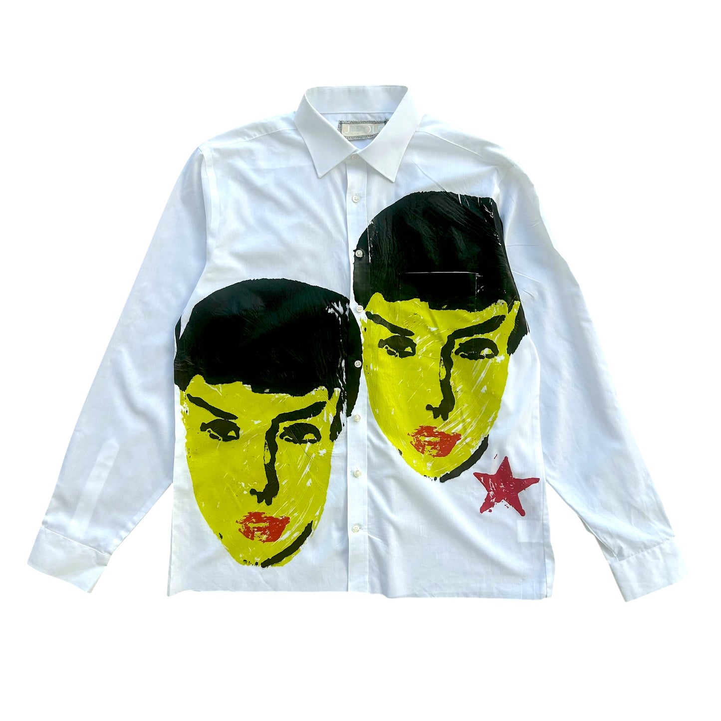 1/1 Womanly Beauty Button Up Cropped (Size L)