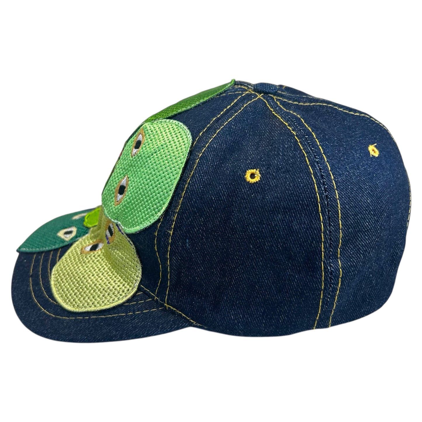 Plastered Faces Blue Denim Hat 1/1