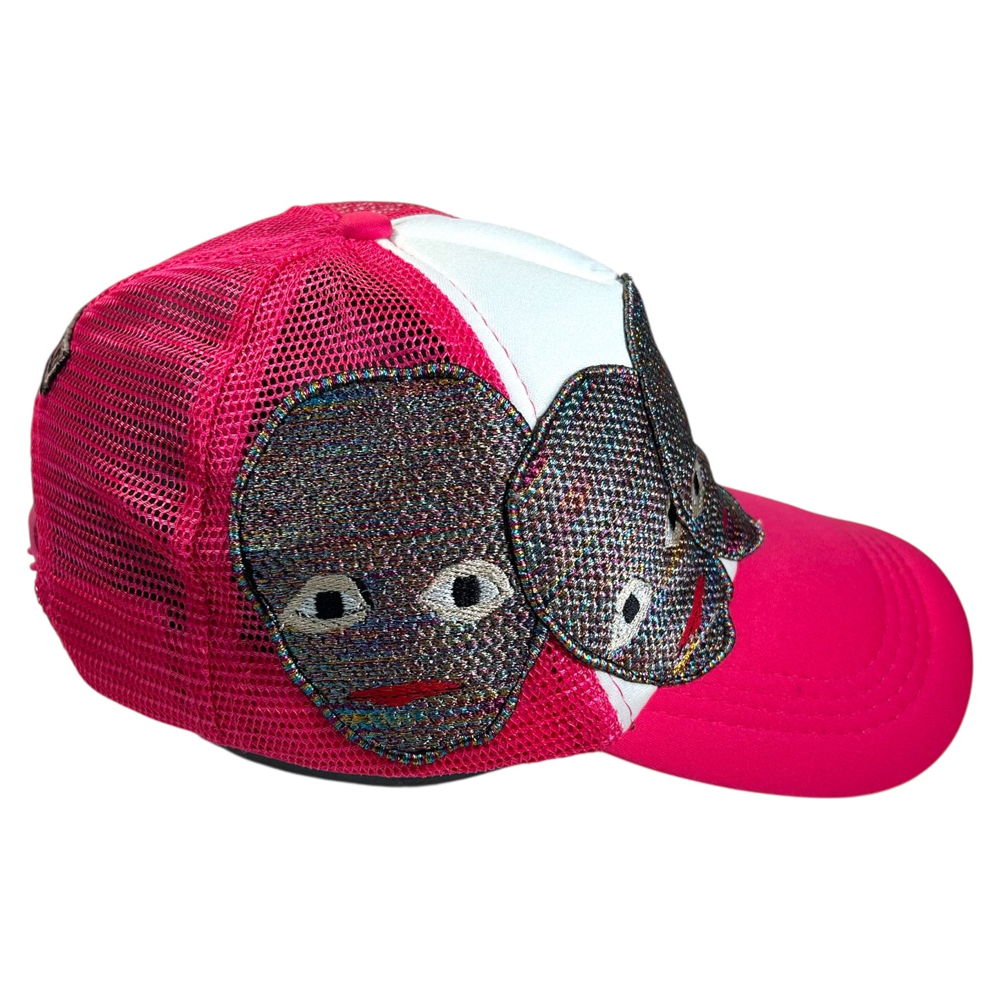 Plastered Faces Pink Trucker Hat 1/1
