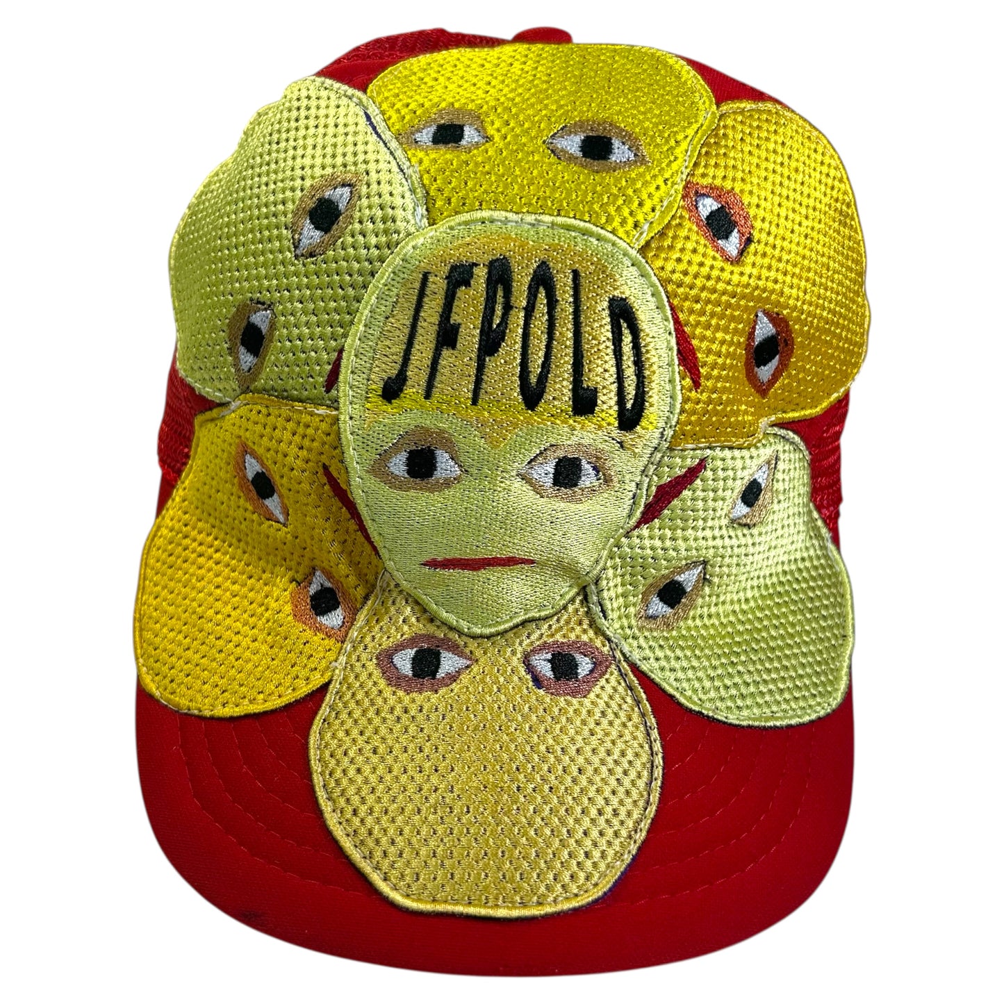 Plastered Faces Red Trucker Hat 1/1