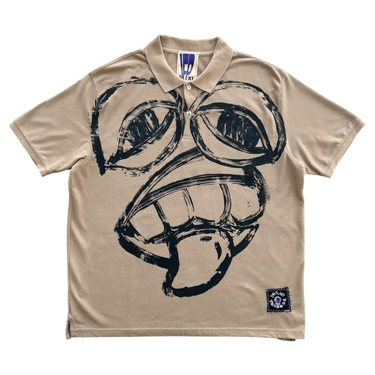 Monster Face 1/1 Brown Polo (Size XL)