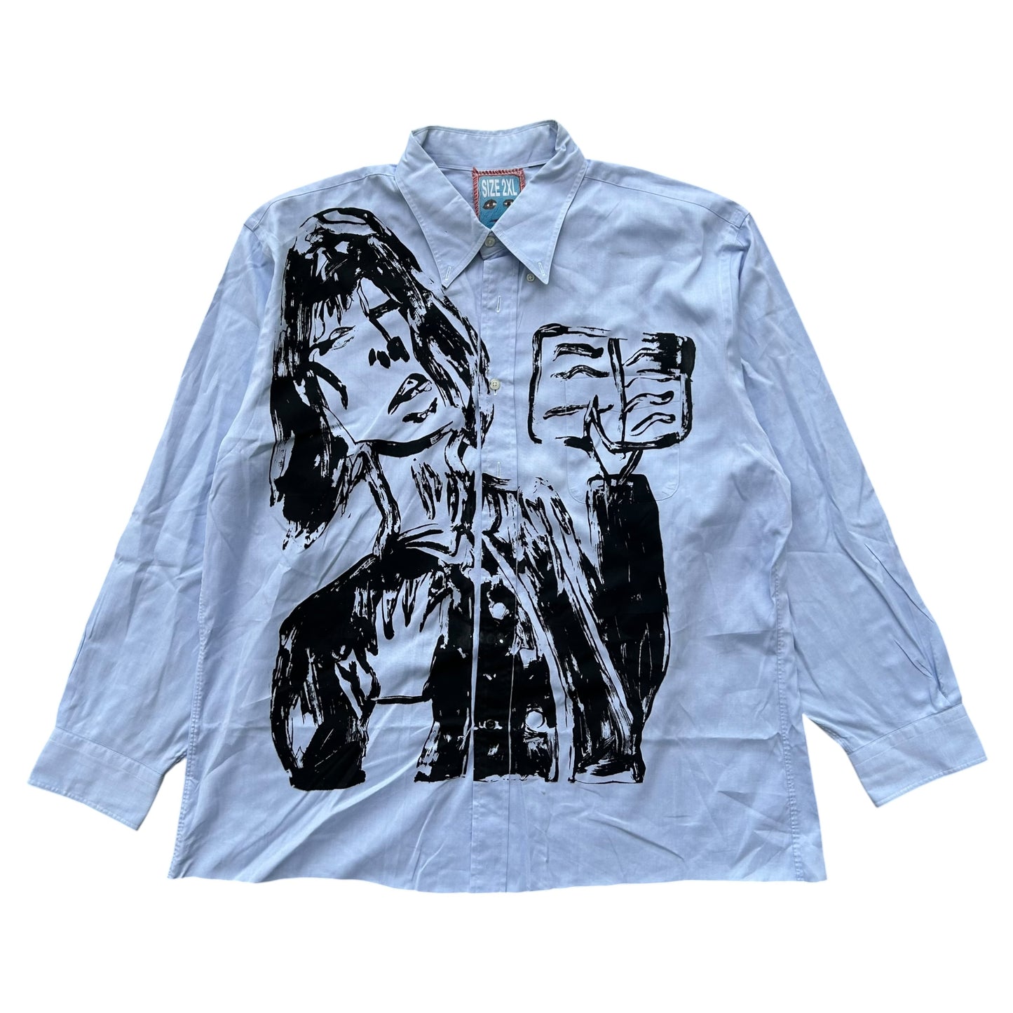 Sacred Book 1/1 Button up (Light Blue Size 2XL)