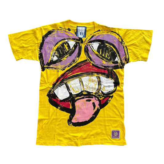 Monster Face 1/1 Yellow Tee (Size S)