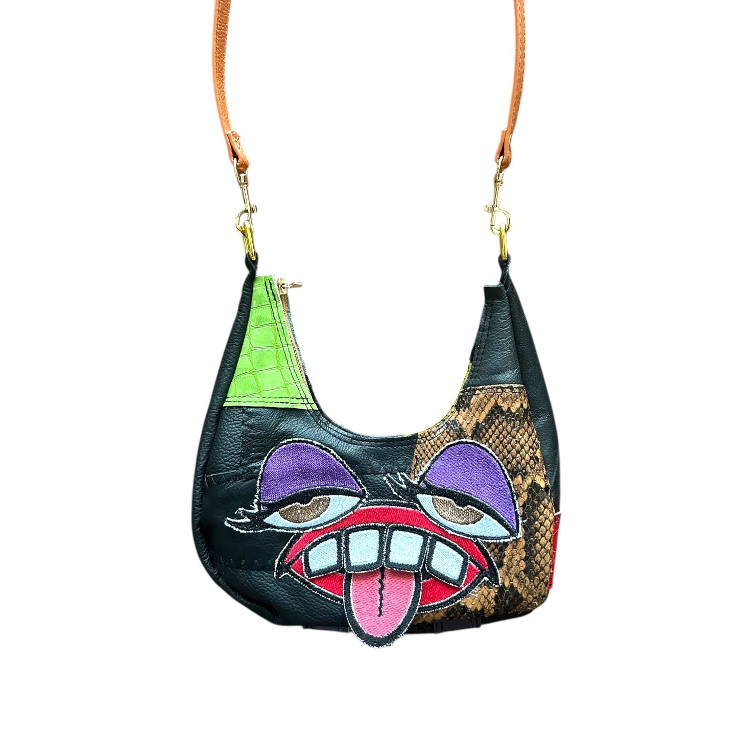 Purple Eyeshadow Attitude Crossbody Monster Purse 1/1