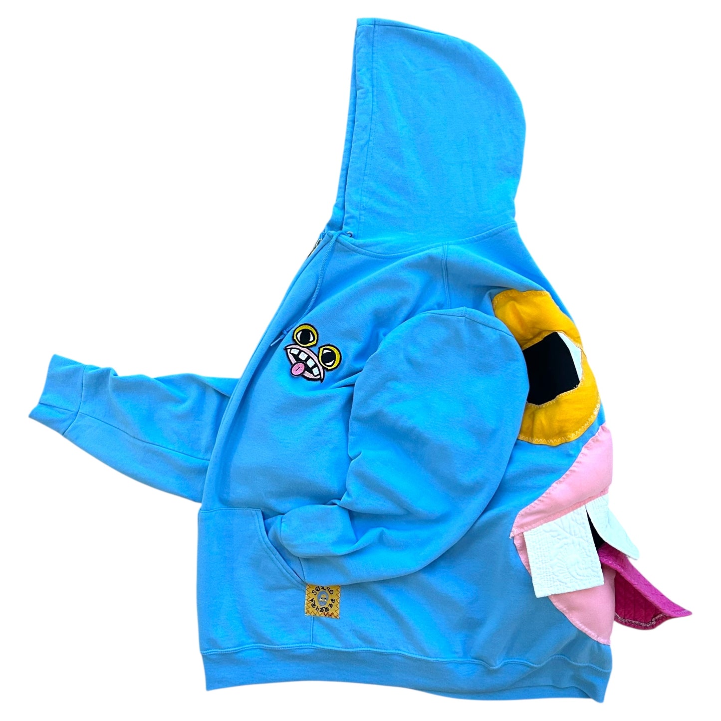 Monster Face Blue Hoodie 1/1 (Size XL)