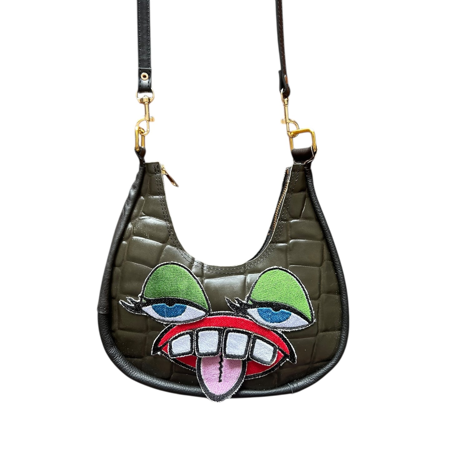 Green Eyeshadow Attitude Crossbody Monster Purse 1/1