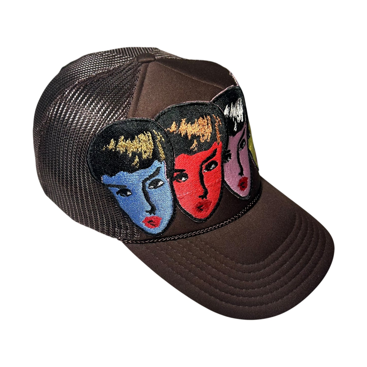 Womanly Beauty Trucker Hat Brown/ RGB 1/1