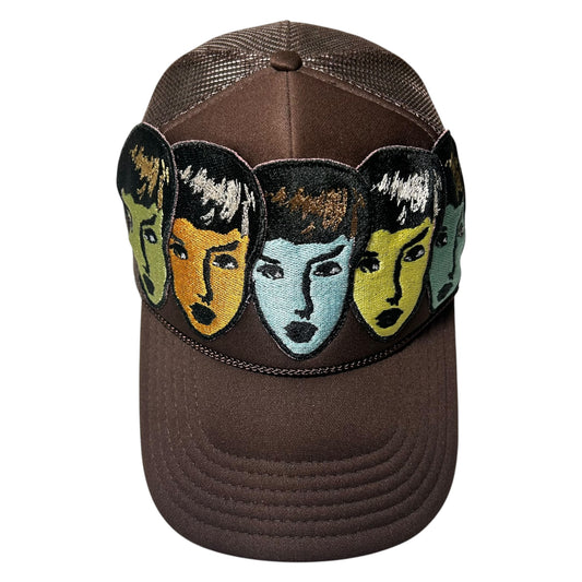 Womanly Beauty Trucker Hat Brown 1/1