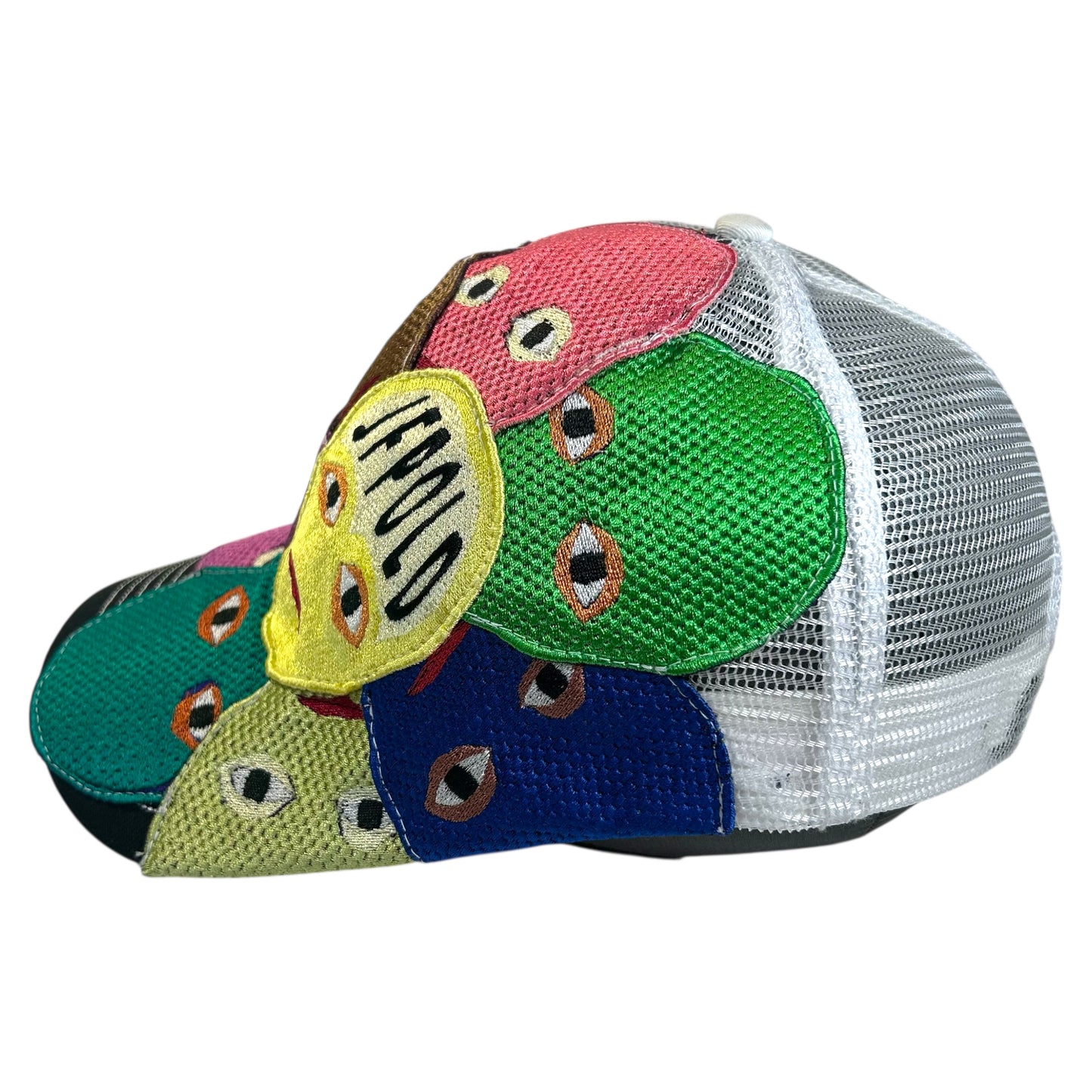 Plastered Faces White/Black Trucker Hat 1/1