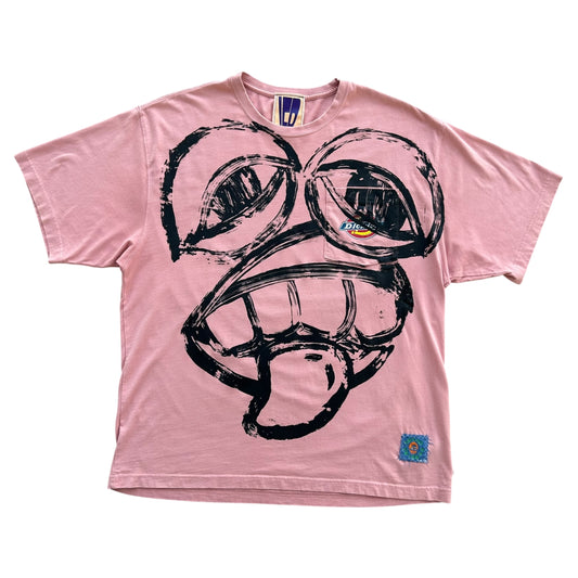 Monster Face 1/1 Pink T-shirt (Size XL)