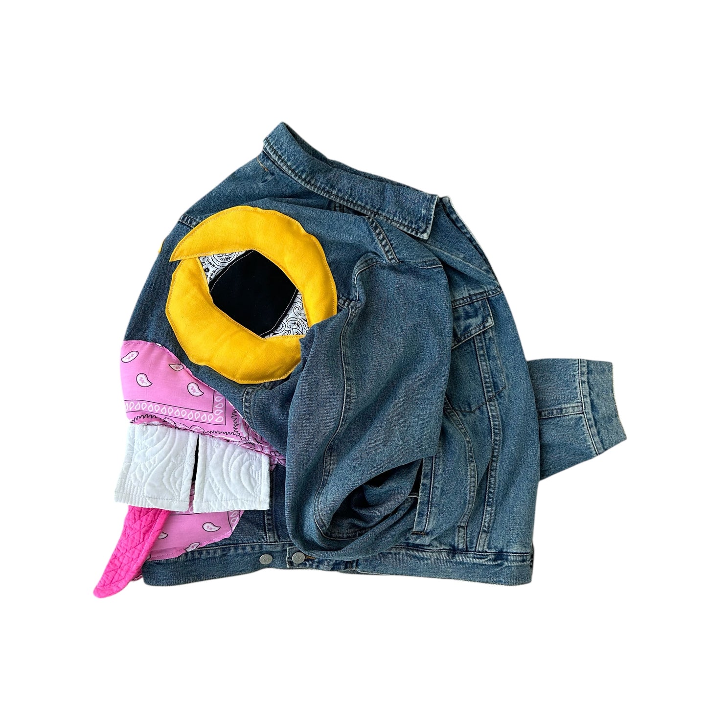 Bubblegum Monster Face Denim Jacket 1/1 (Size L)