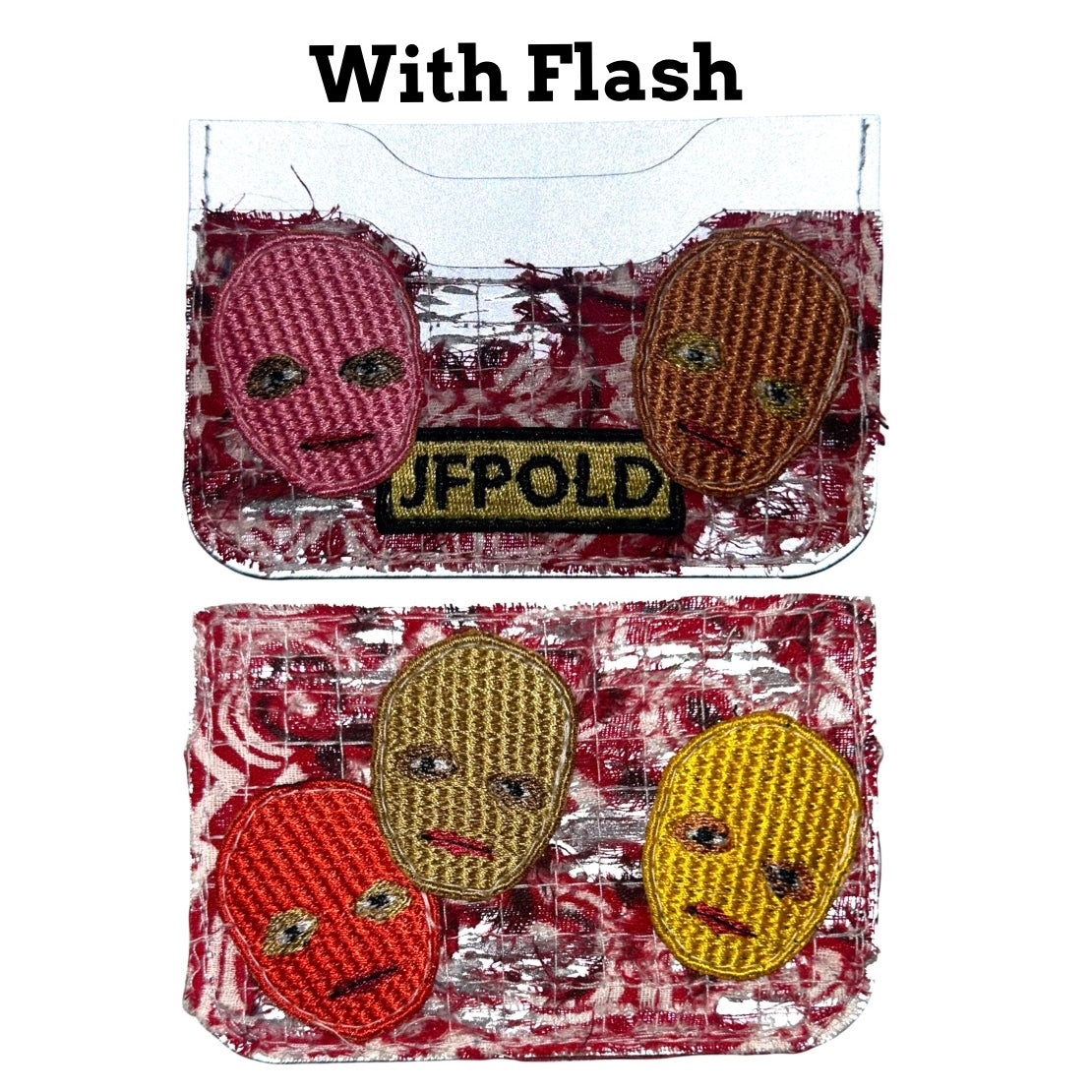 Plastered Faces 1/1 Red 3MM Cardholder