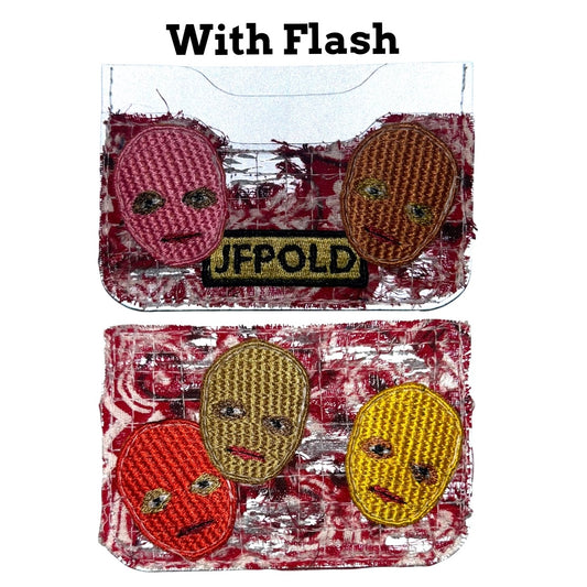 Plastered Faces 1/1 Red 3MM Cardholder