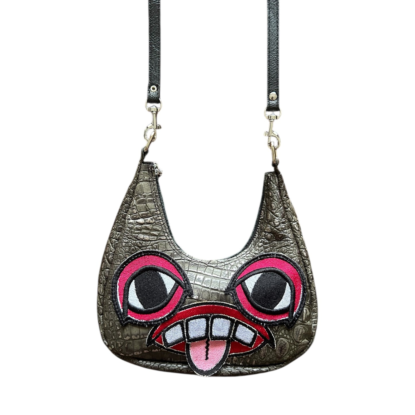Red Eye Crocodile Crossbody Monster Purse 1/1