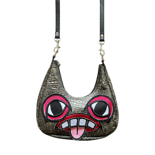 Red Eye Crocodile Crossbody Monster Purse 1/1