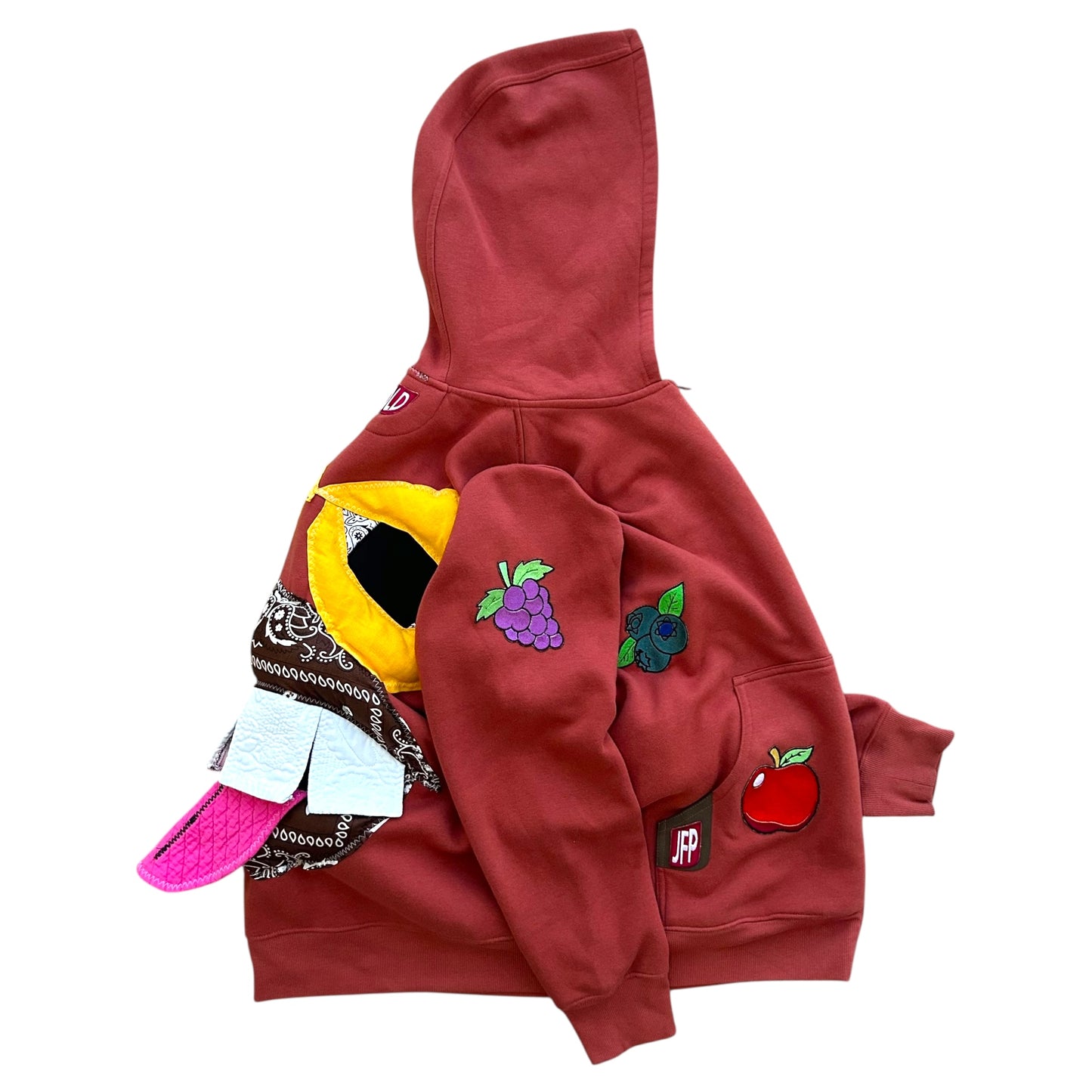 Monster Face Red Hoodie 1/1 (Size XL)