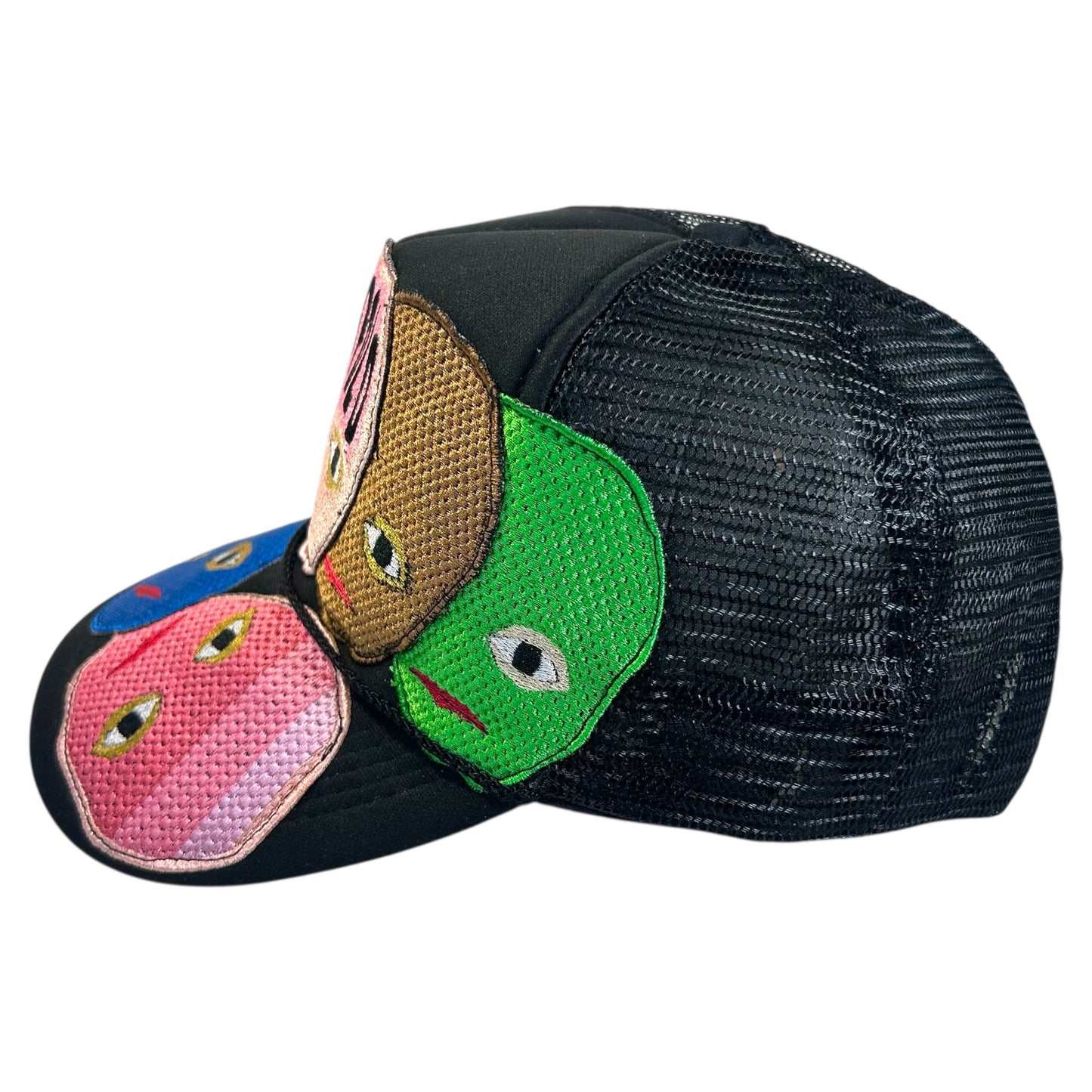 Plastered Faces Black Trucker Hat 1/1