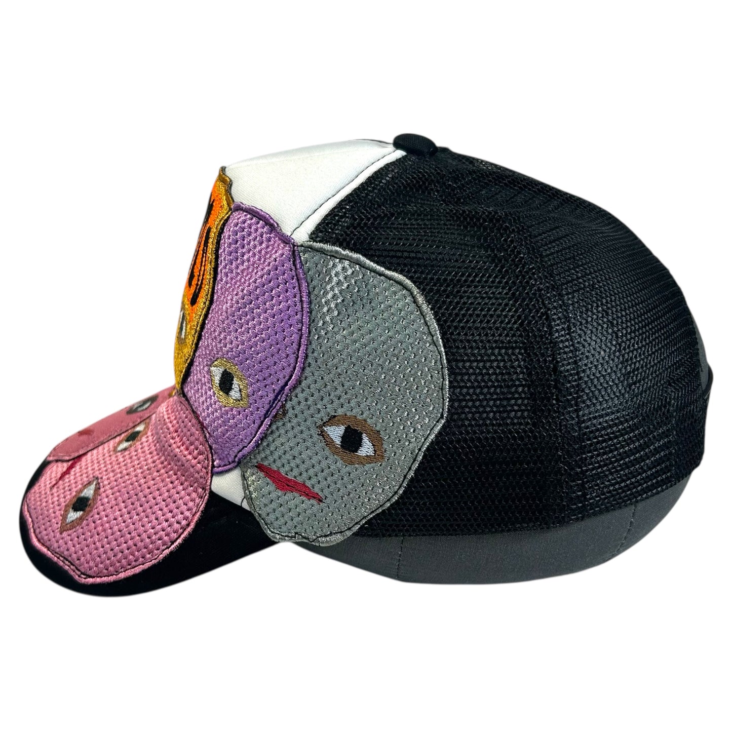 Plastered Faces Black/White Trucker Hat 1/1