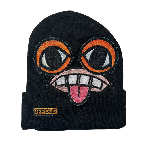Monster Face Black Beanie 1/1
