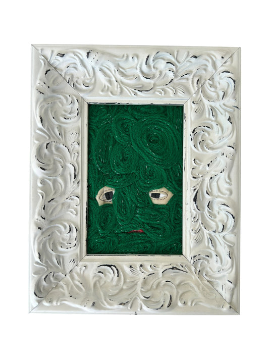 Plastered Face Painting Green