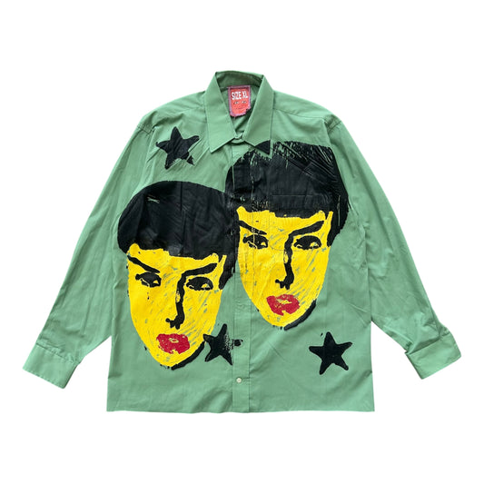 Womanly Beauty 1/1 Button Up (Green Size XL)