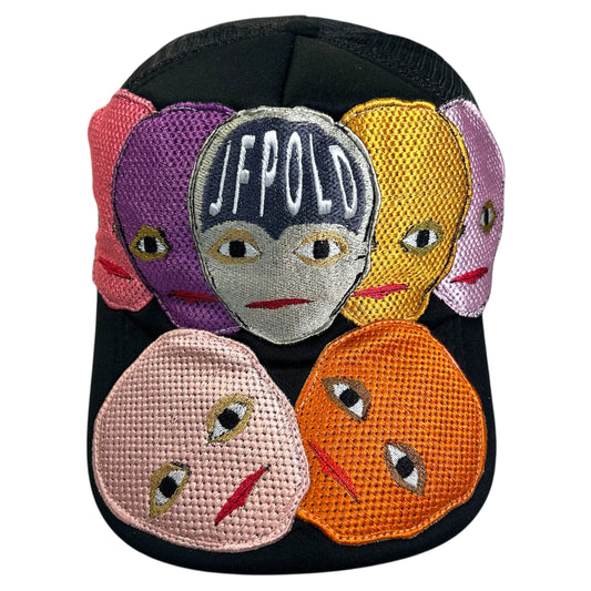 Plastered Faces Black Trucker Hat 1/1