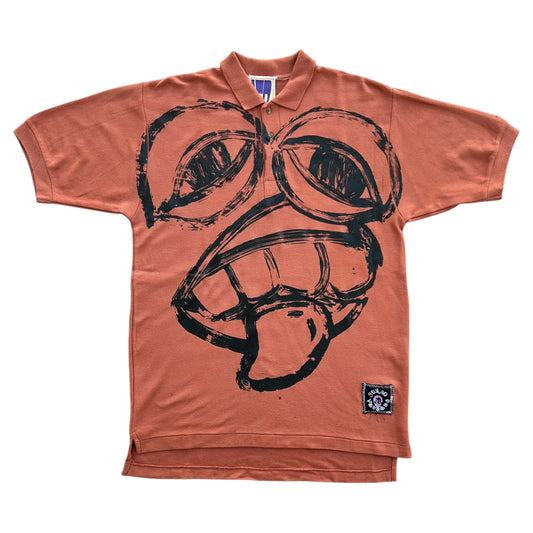 Monster Face 1/1 Brown Polo (Size L)