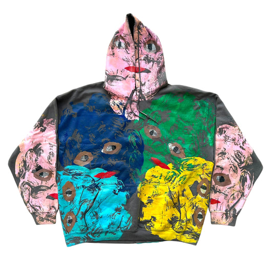 Plastered Faces 1/1 Hoodie (Size XXL)