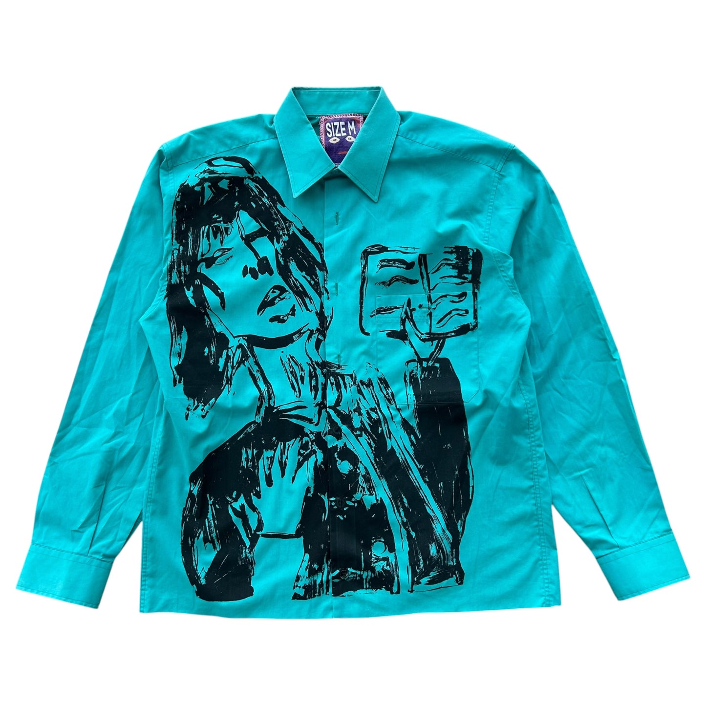 Sacred Book 1/1 Button up (Aqua Blue Size M)